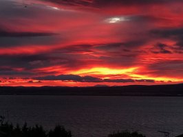 Sunrise view over Moray Firth