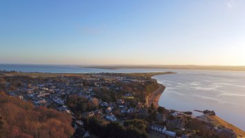 Aerial view from Feddon Hill of Fortrose and Chanonry point