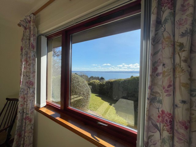 View from master bedroom overlooking Moray Firth